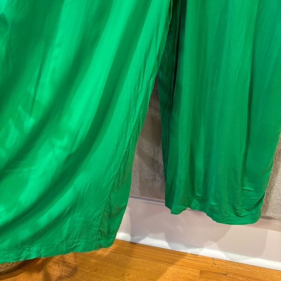 Old Navy Green Wide Leg Jumpsuit M Adjustable Straps Vacation Vibes Brunch - Picture 4 of 7